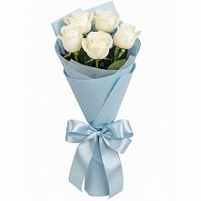 Букет 5 Белых роз Проуд #REPLACE_PRED# Осе