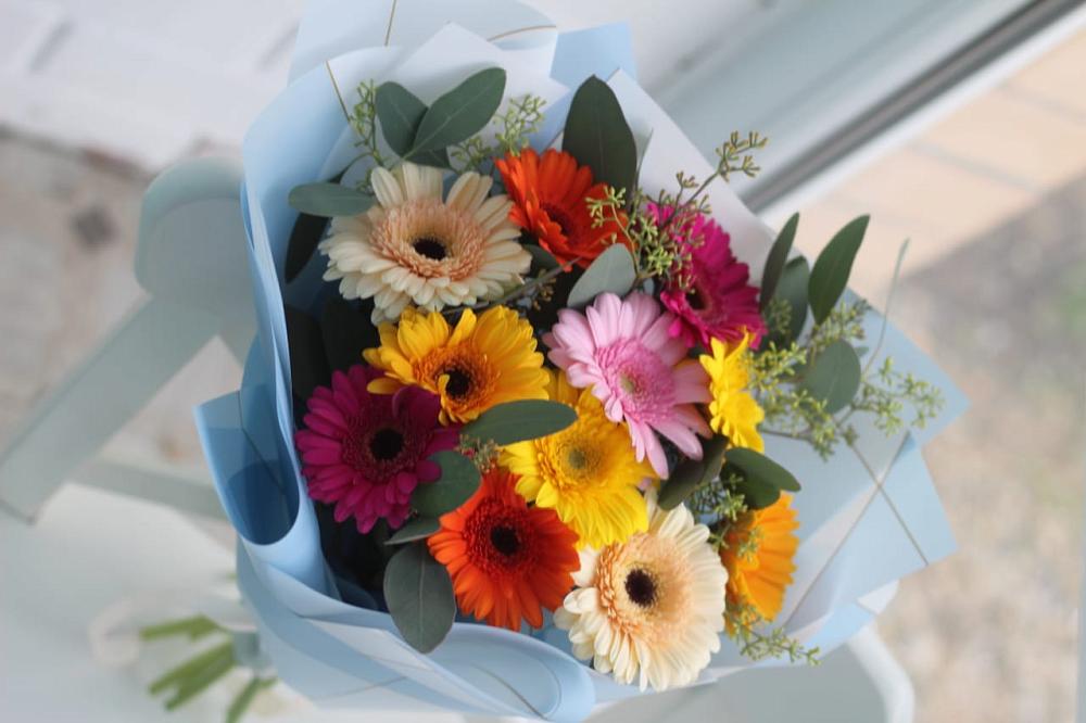 Букет цветов из: Герберы в Осе