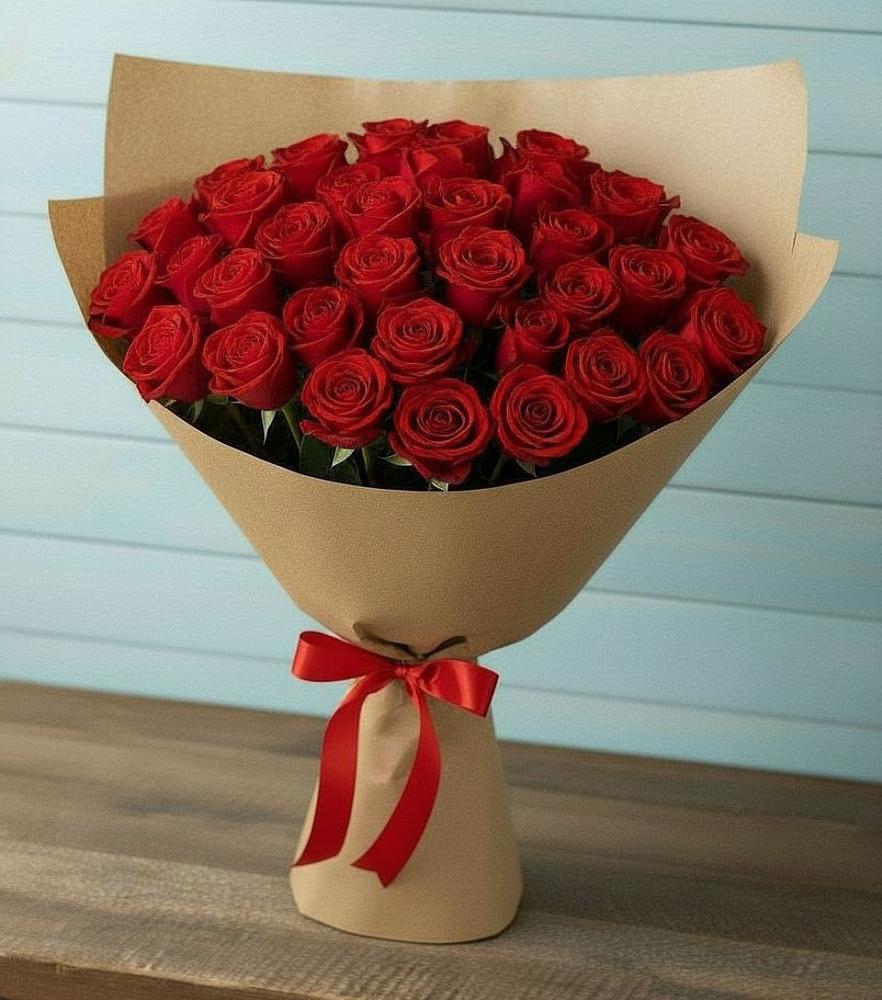 Букет Красные розы Милано в Осе