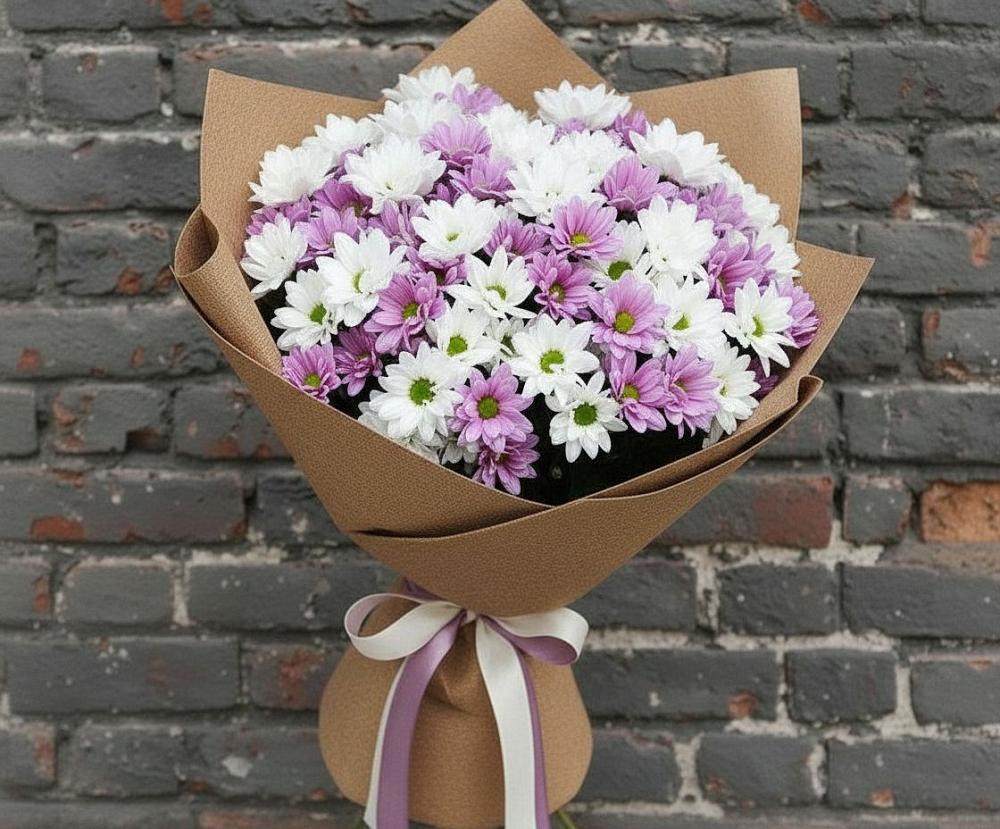 Букет цветов из: Хризантемы в Осе