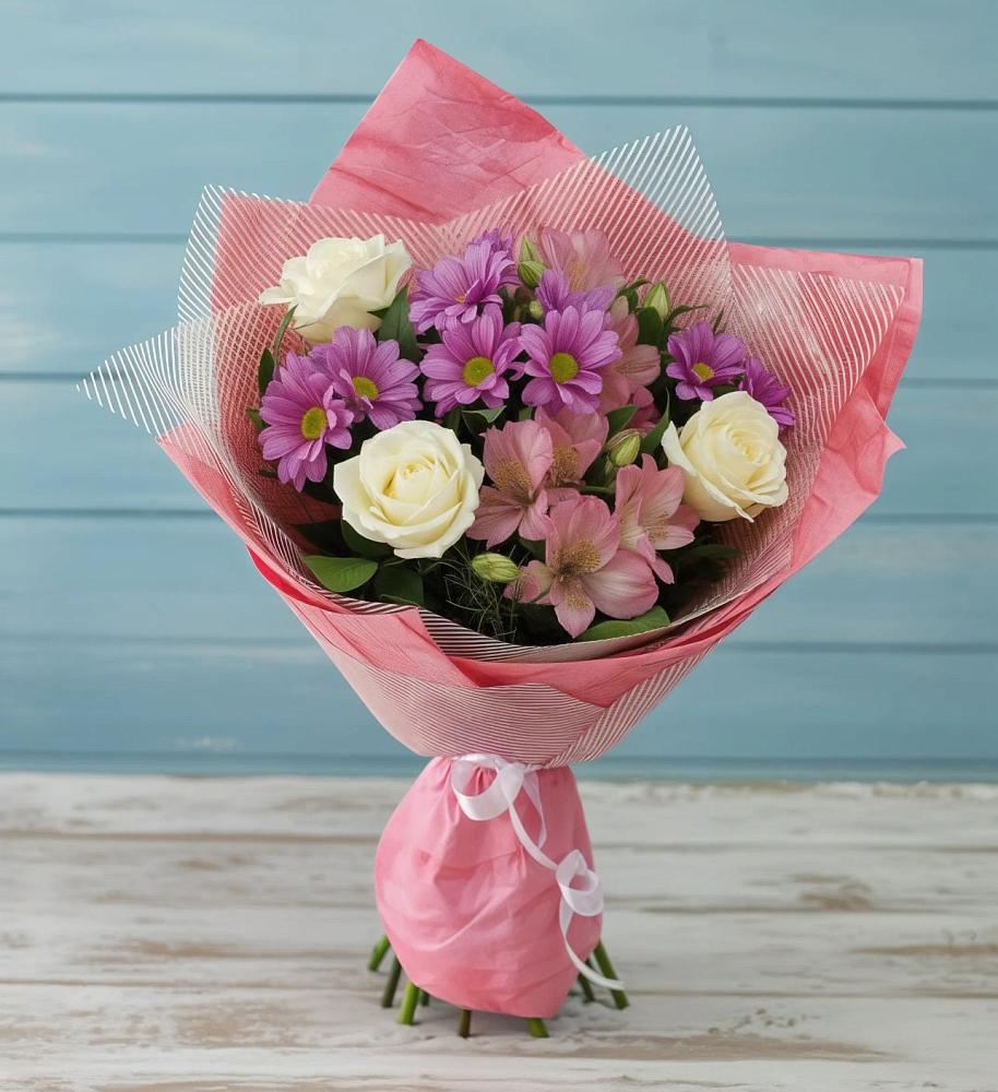 Букет цветов из: Герберы в Осе