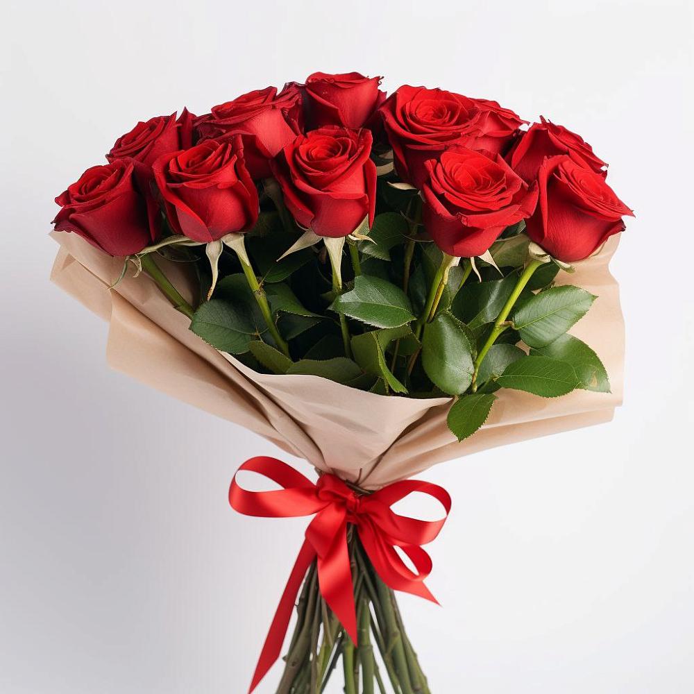 Букет 11 Красных роз Эдлесс Лав в Осе